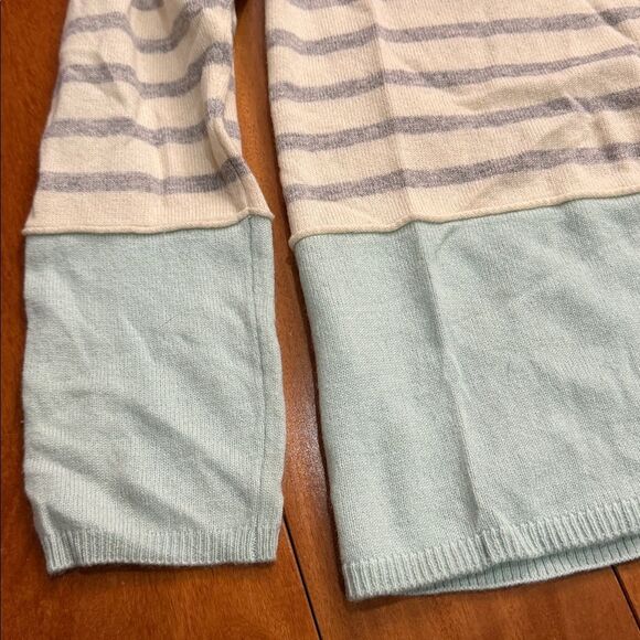 NWOT Vince Women’s Colorblock Striped Cashmere Wool Sweater Size L - Picture 7 of 9